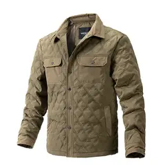 BLWOENS - Chaqueta con cuello corto para hombres -Verde
