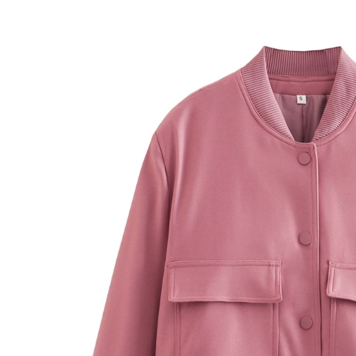 BLWOENS - Chaqueta cort sin gorro para mujer -Rosado