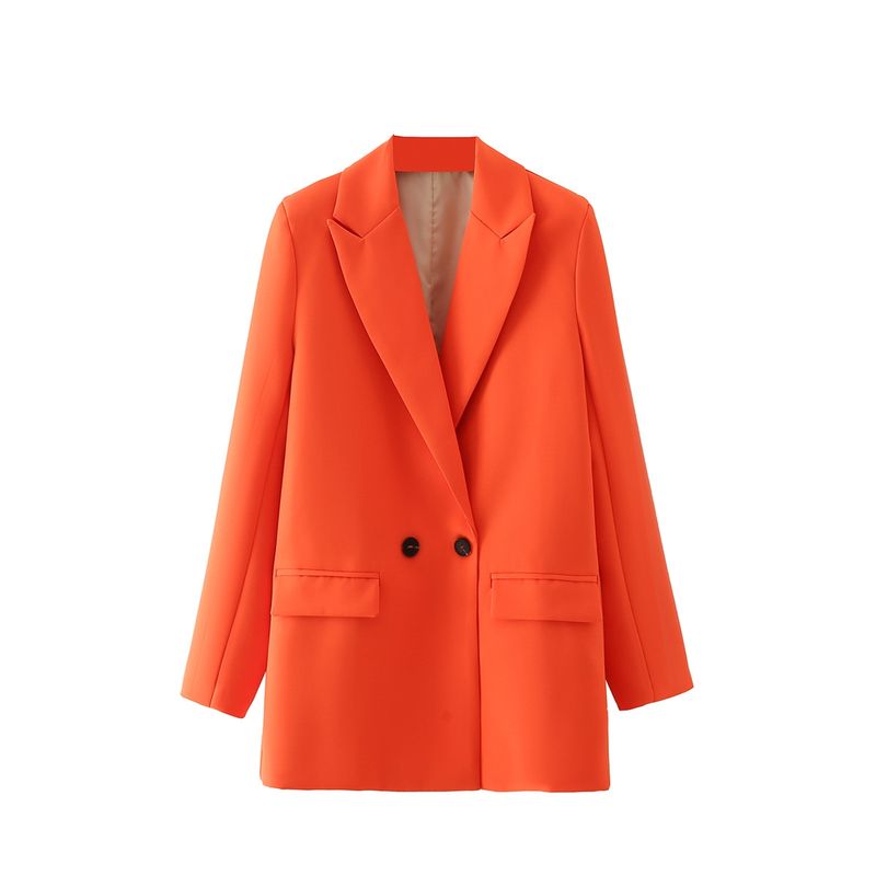BLWOENS - Chaqueta formal para mujer -Naranja