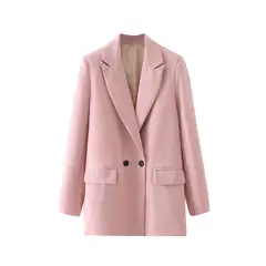 BLWOENS - Chaqueta formal para mujer -Rosado