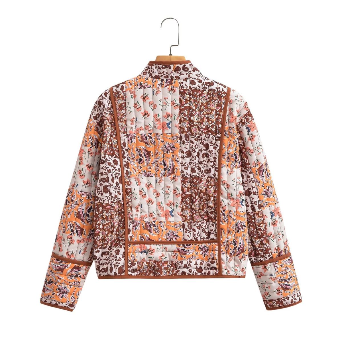 BLWOENS - Chaqueta abierta con diseño para mujer -Café