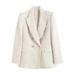 BLWOENS - Chaqueta formal para mujer -Blanco