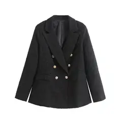 BLWOENS - Chaqueta formal para mujer -Negro