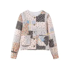 BLWOENS - Chaqueta corta con diseño para mujer -Beige