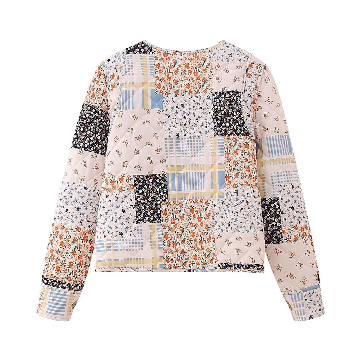BLWOENS - Chaqueta corta con diseño para mujer -Beige