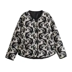BLWOENS - Chaqueta oversize con diseño para mujer-Negro