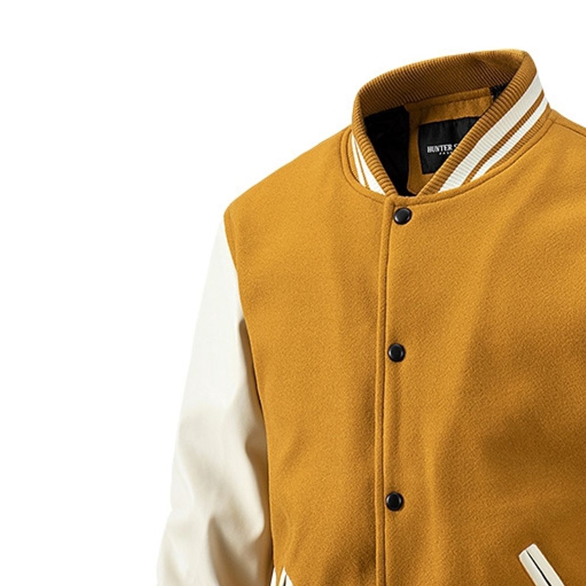 BLWOENS - Chaqueta con botones para hombres -Amarillo