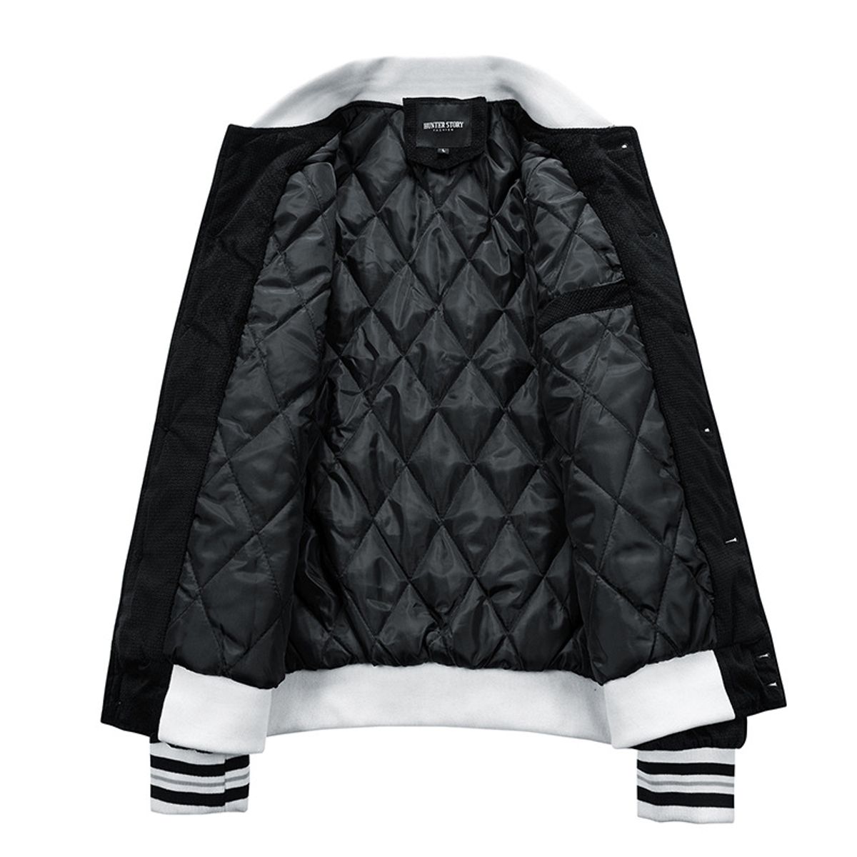 BLWOENS - Chaqueta con botones para hombres -Negro
