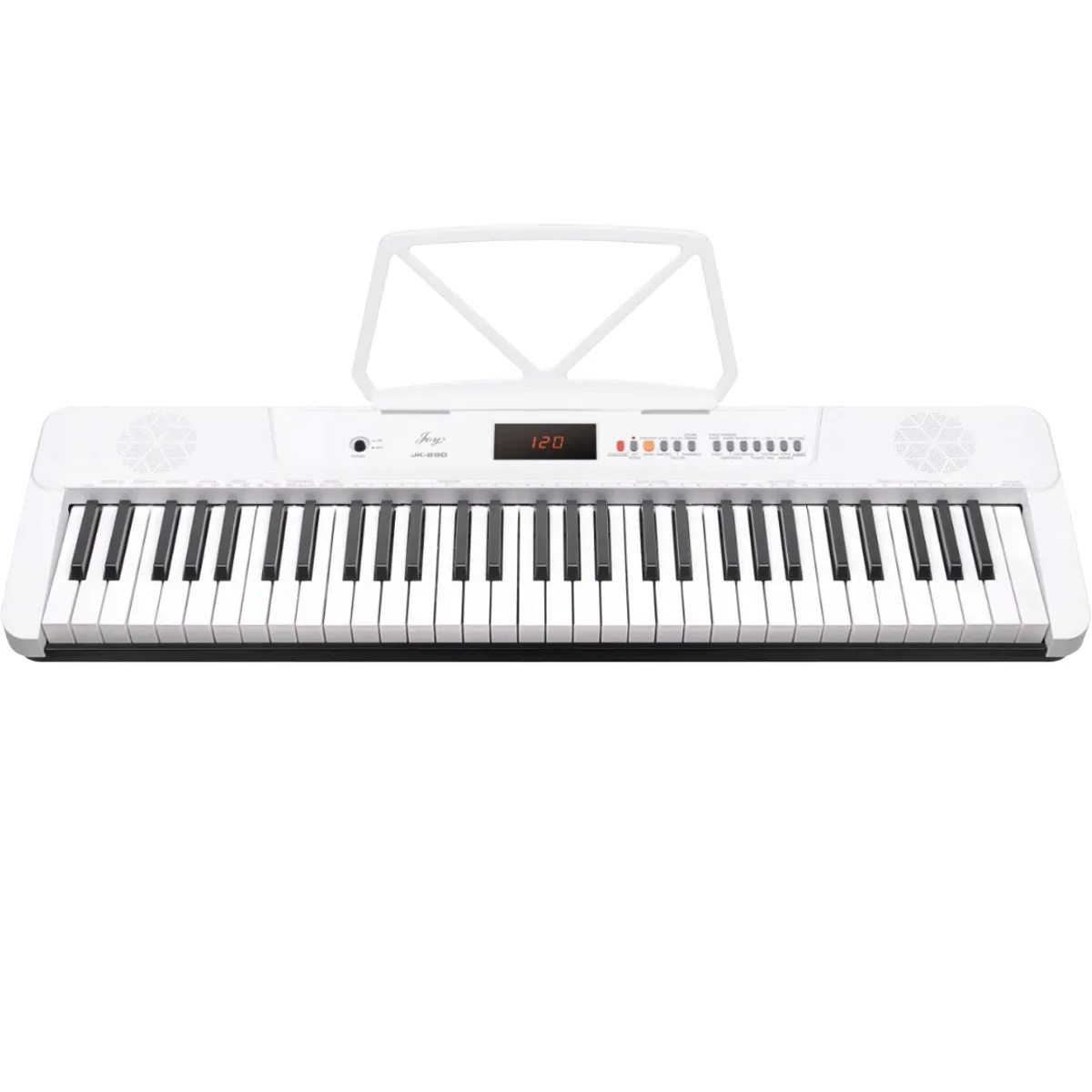 TONIC PIANOS - Teclado Musical Piano 61 Notas +Stand+Silla+Aud WHT Ton 650