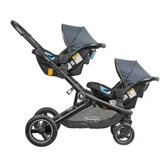 BEBEGLO - Coche Travel System Doble DUETO Gris