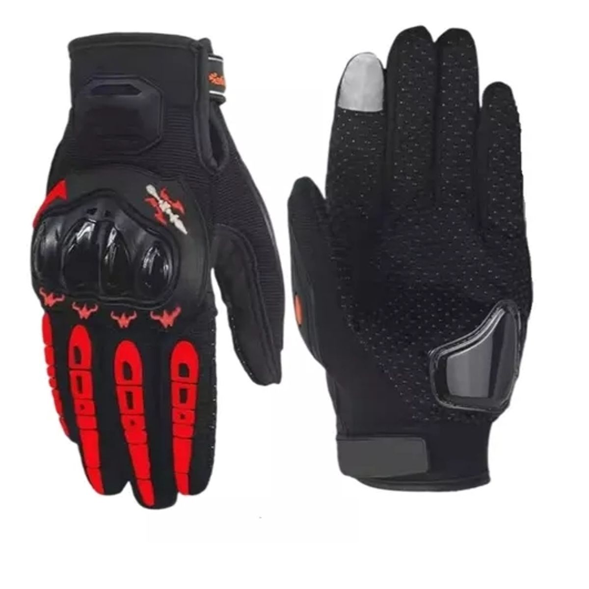 GENERICO - Guantes Para Moto Bicicleta Con Protecciones Pantalla Táctil