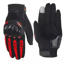 GENERICO - Guantes Para Moto Bicicleta Con Protecciones Pantalla Táctil