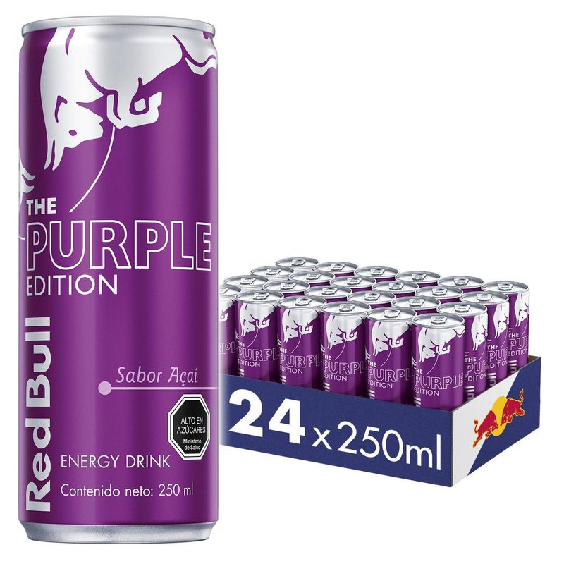 RED BULL - Red Bull Bebida Energética Pack 24 Latas Acaí 250Ml