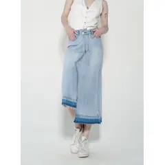 MOMCHIC - Falda Asimétrica Azul