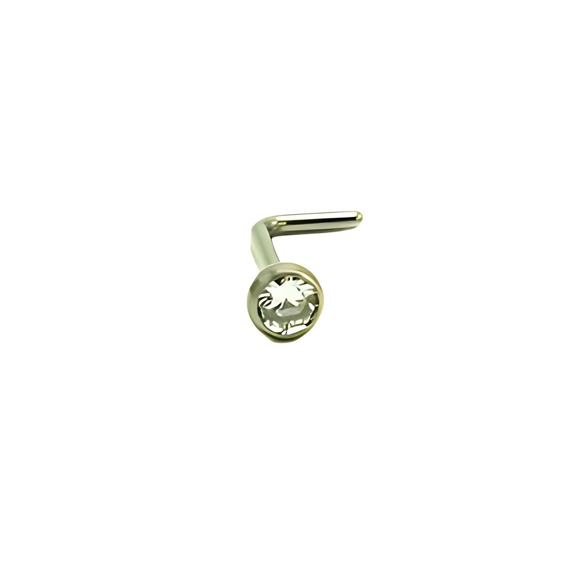 ELBAULDEJUMA - Piercing Nostril Tipo L Titanio Astm F136 20g 3mm Nariz