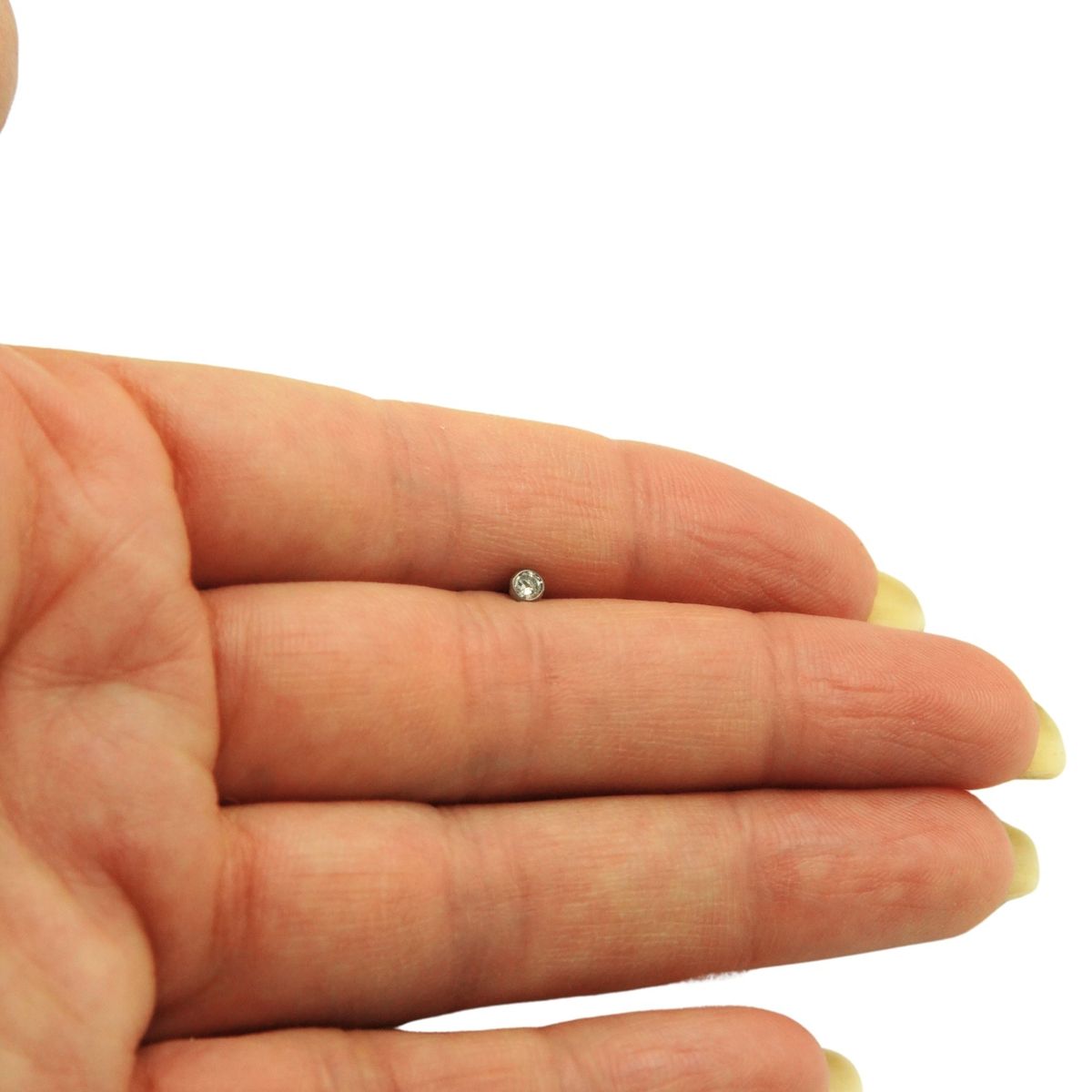 ELBAULDEJUMA - Piercing Nostril Tipo L Titanio Astm F136 20g 3mm Nariz