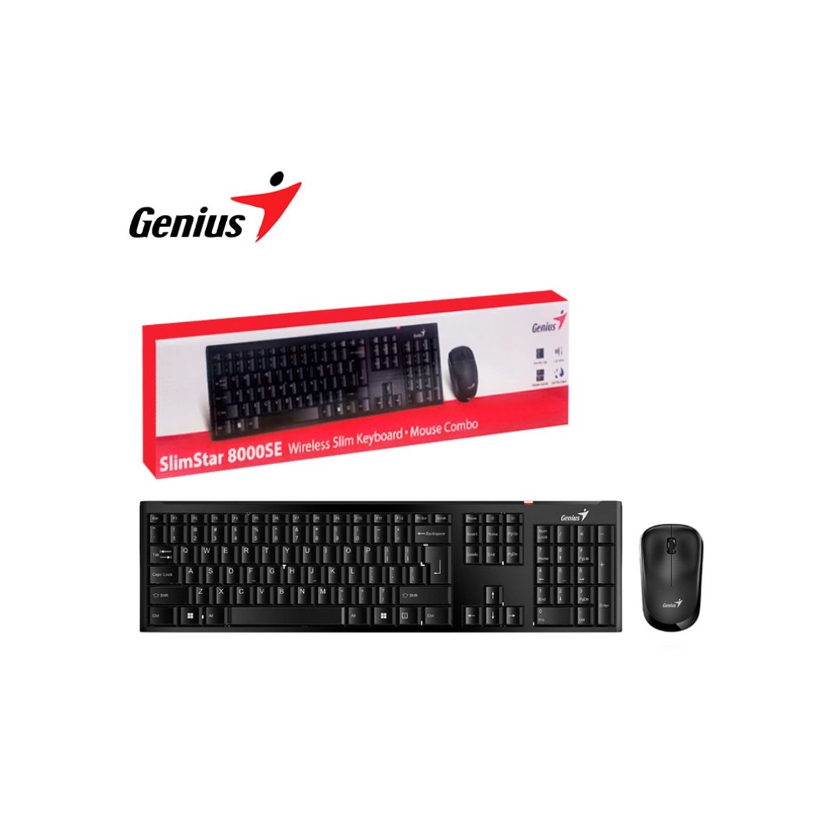 GENIUS - Kit Teclado Y Mouse Para Pc Inalámbricos