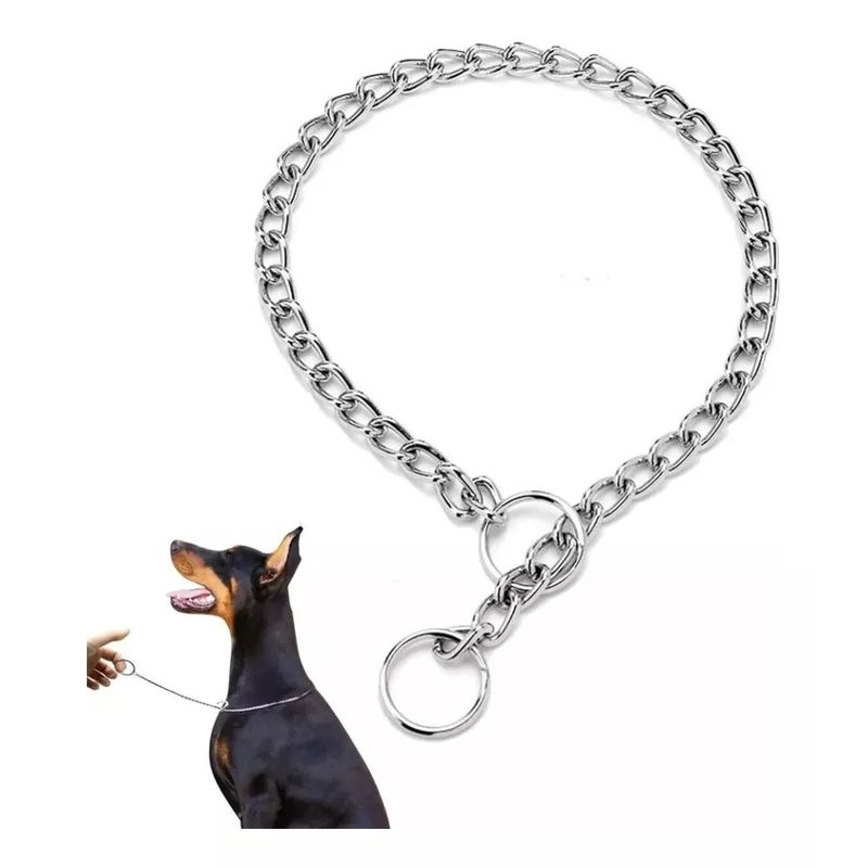 DEFENSOR FOREVER - Collar De entrenamiento Metálico, Para Perro 65 Cm.