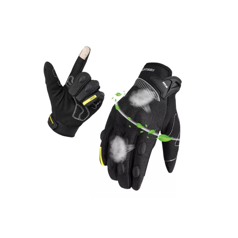 GENERICO - Guantes Para Moto Bicicleta Con Protecciones Pantalla Táctil