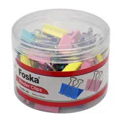 FOSKA - Pack 48 Clips de carpeta de colores de 25 mm
