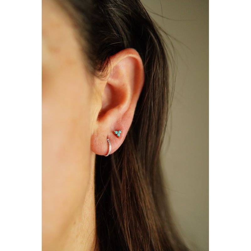 ELBAULDEJUMA - Argollas Huggies 8mm 16g Titanio F136 Circonio
