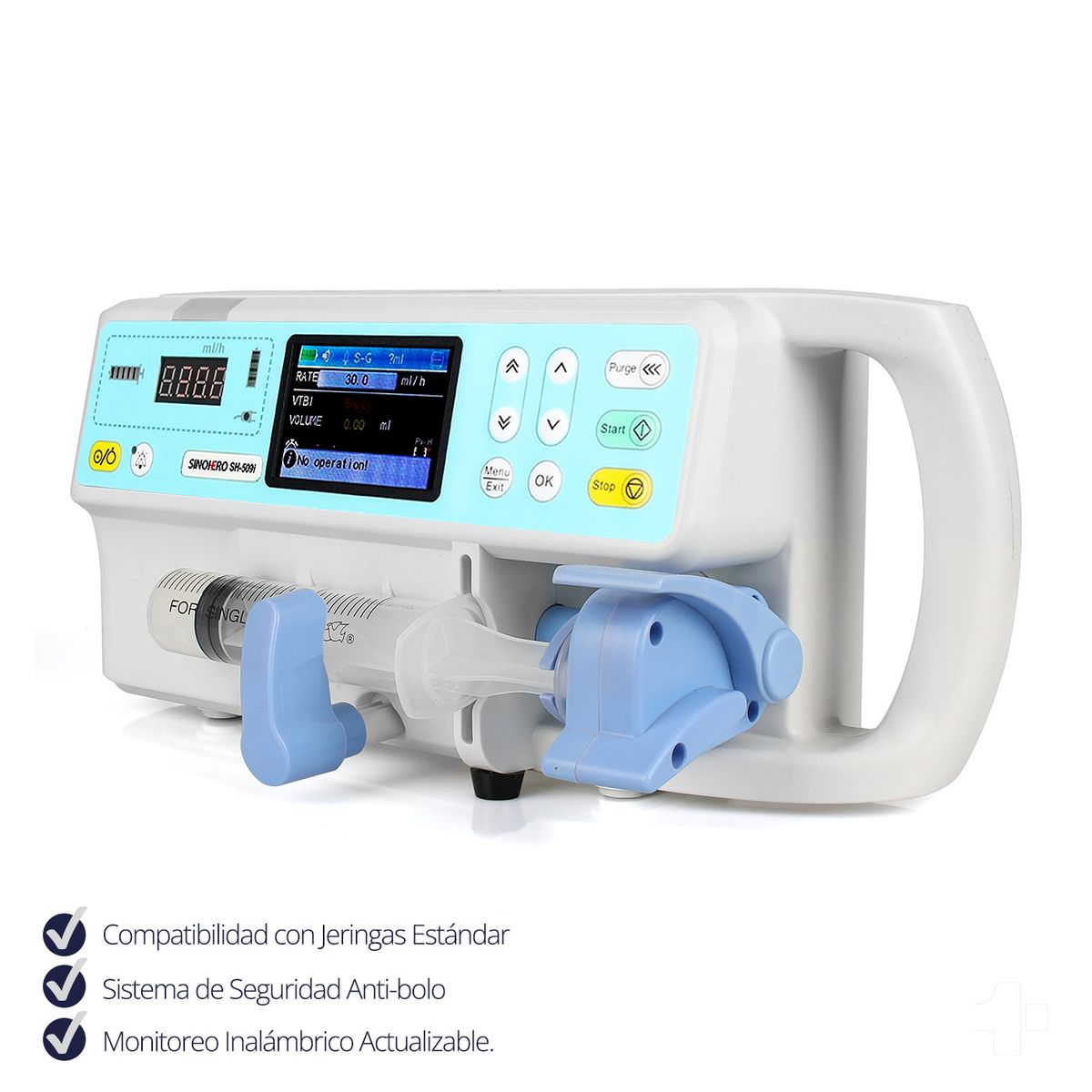 SINOHERO - Bomba de Jeringa SH-509i para Administración de Medicamentos