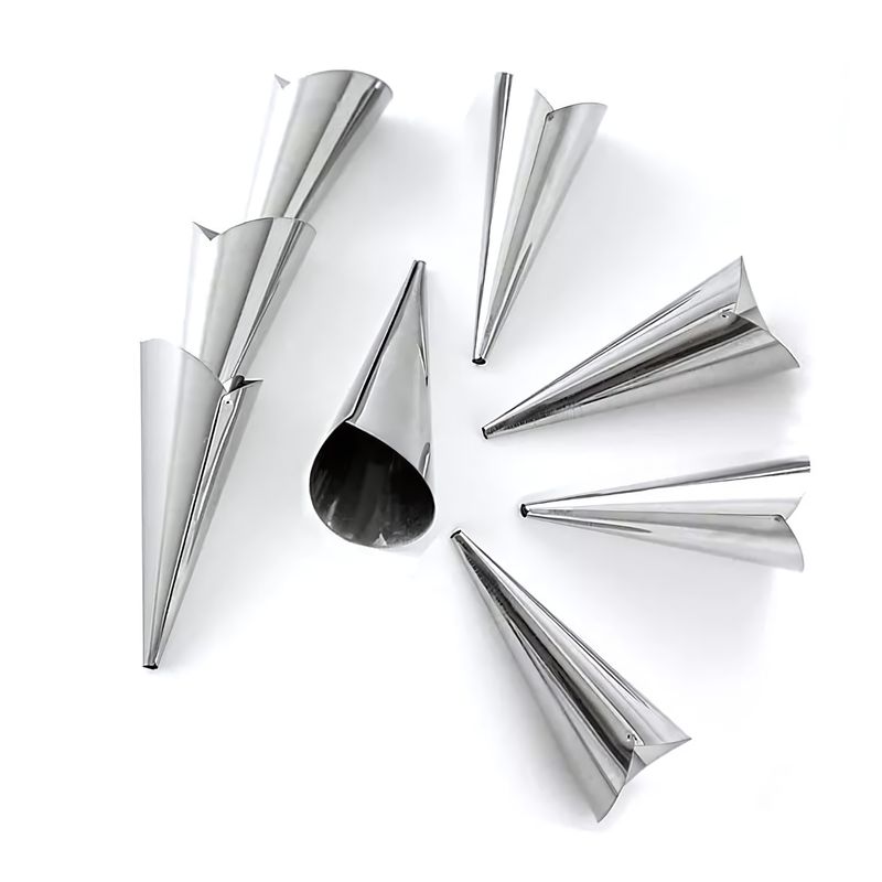 GENERICO - Set 24 Moldes Cono Para Cachitos Cannoli Croissant Reposteria