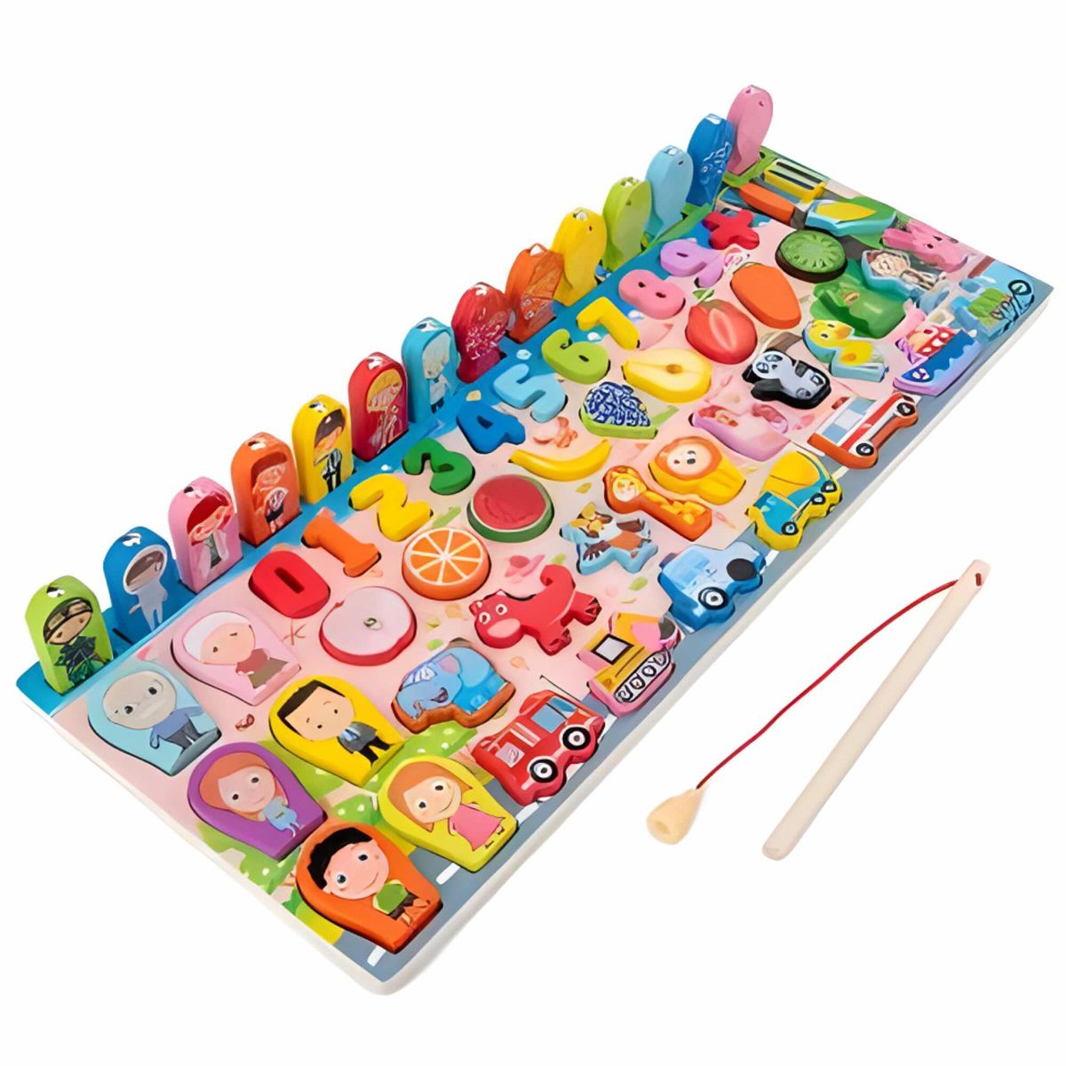 GENERICO - Tablero Madera Multifuncional Montessori Juguete