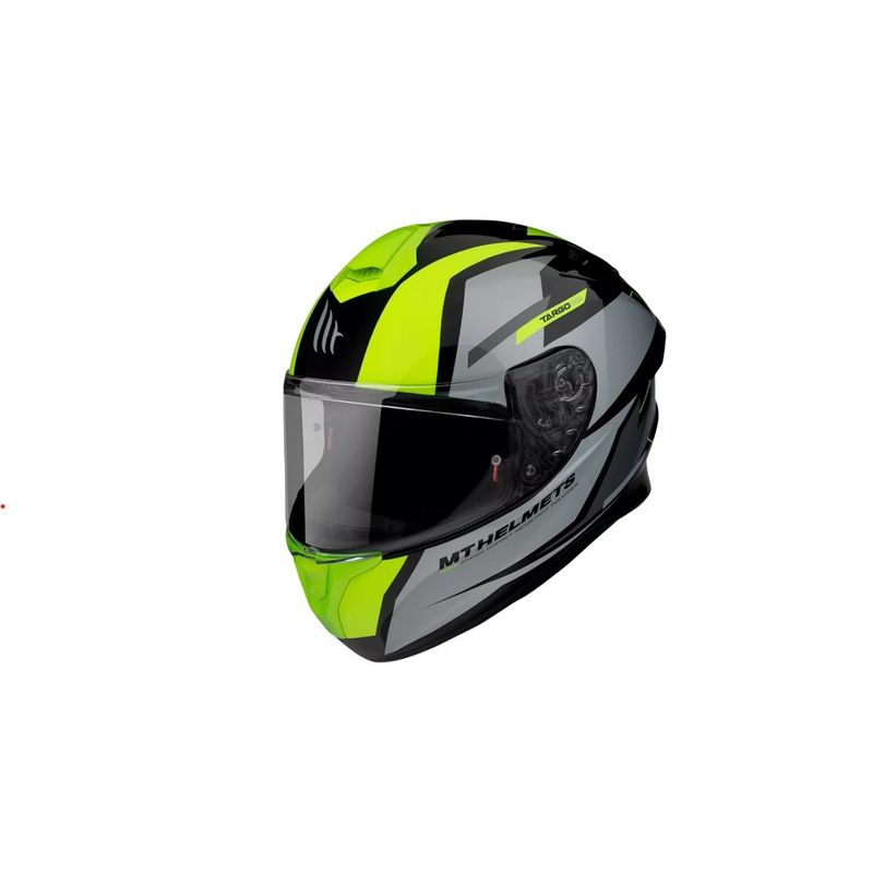GENERICO - Casco De Moto  Targo Pro Sound A3 Amarillo Fluor Talla M