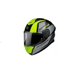 GENERICO - Casco De Moto Targo Pro Sound A3 Amarillo Fluor Talla M