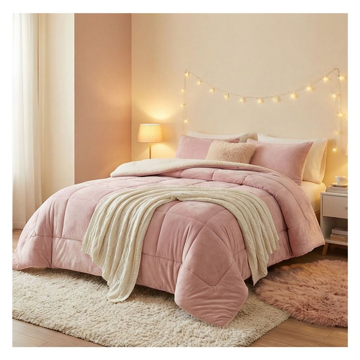 GENERICO - Cobertor Chiporro Invierno 2 Plazas - Palo Rosa M22