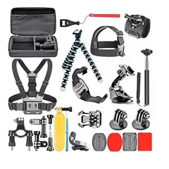 GENERICO - Kit Maleta Gopro Accesorios De Cámara Deportiva 28 Piezas