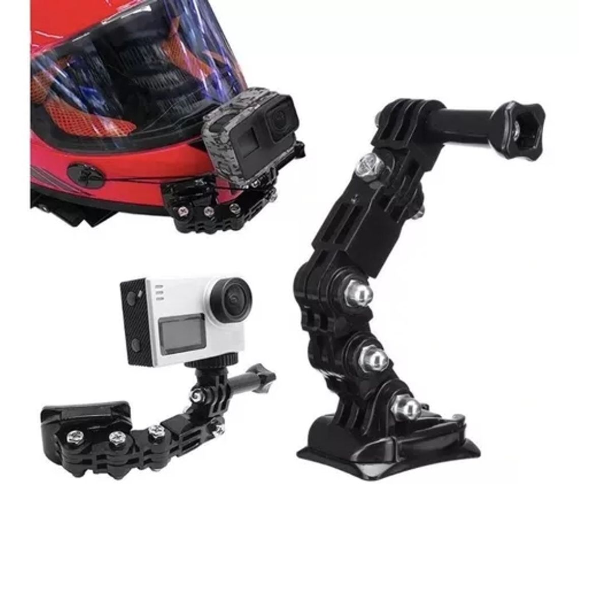 GENERICO - Soporte Gopro Hero Frontal Para Casco Moto Bicicleta