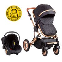 Coche Travel System Con Silla De Auto Eros Black