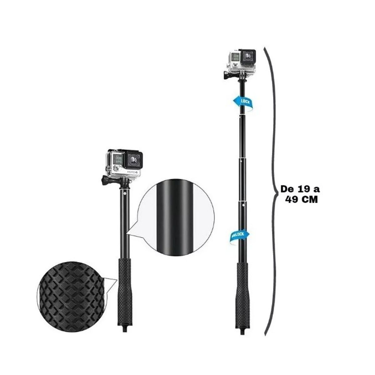 GENERICO - Gopro Bastón Selfie 48cm