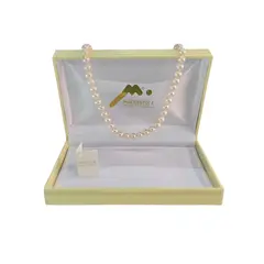 MALLORCA - Collar de Perlas (8mm) de Enchapado en Oro 60 cm