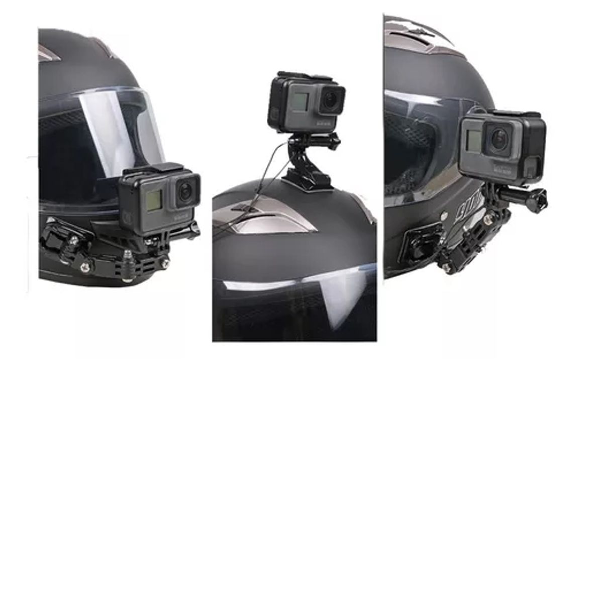 GENERICO - Soporte Gopro Frontal Y Lateral Para Casco De Moto-bicicleta