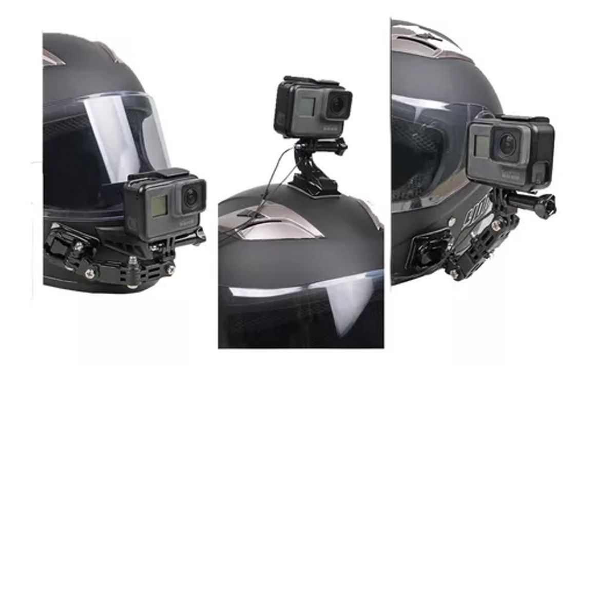GENERICO - Soporte Gopro Frontal Y Lateral Para Casco De Moto-bicicleta
