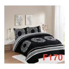 GENERICO - Cobertor Chiporro 2 Plazas - Negro Circulos F170