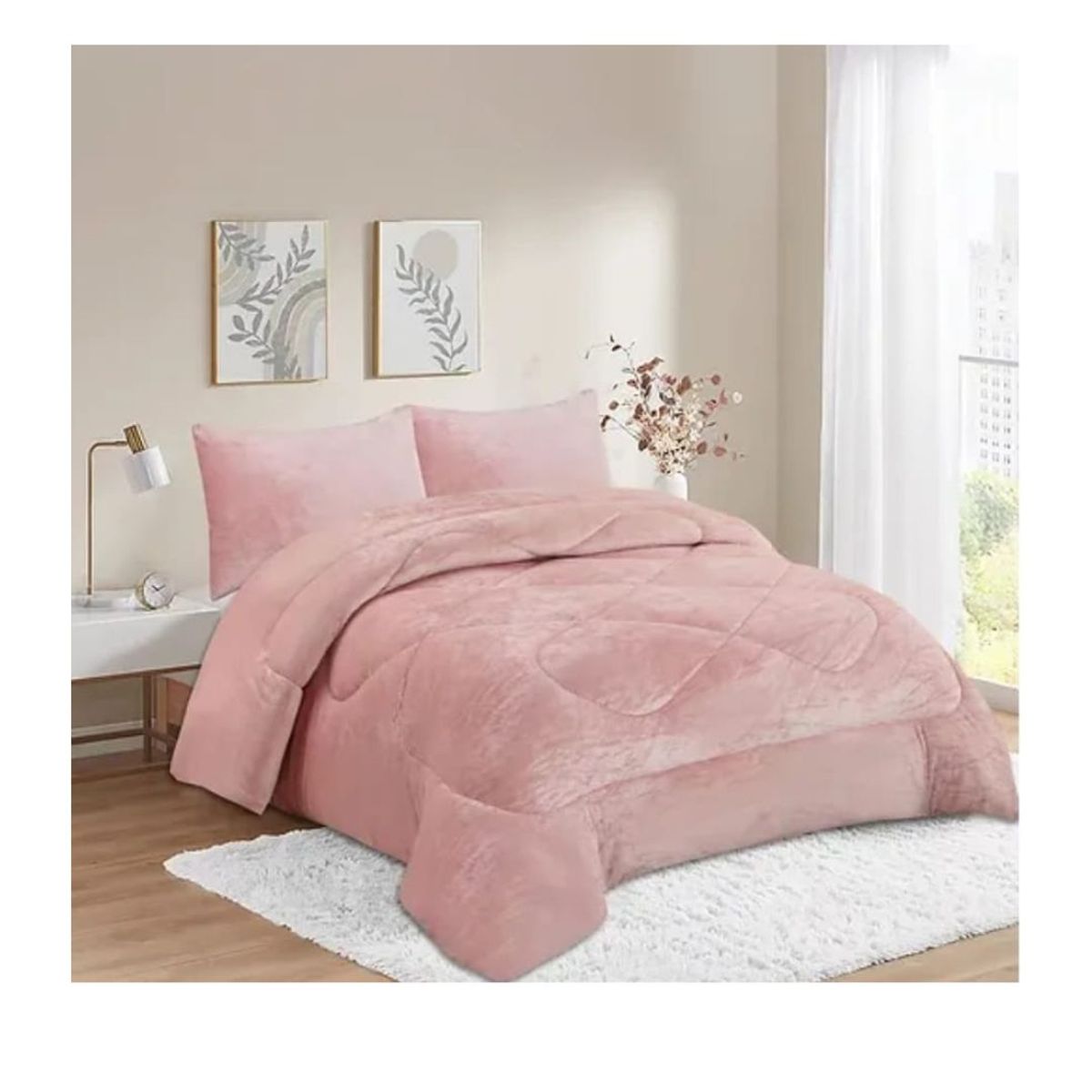 GENERICO - Cobertor Chiporro 2 Plazas -  Rosado S005