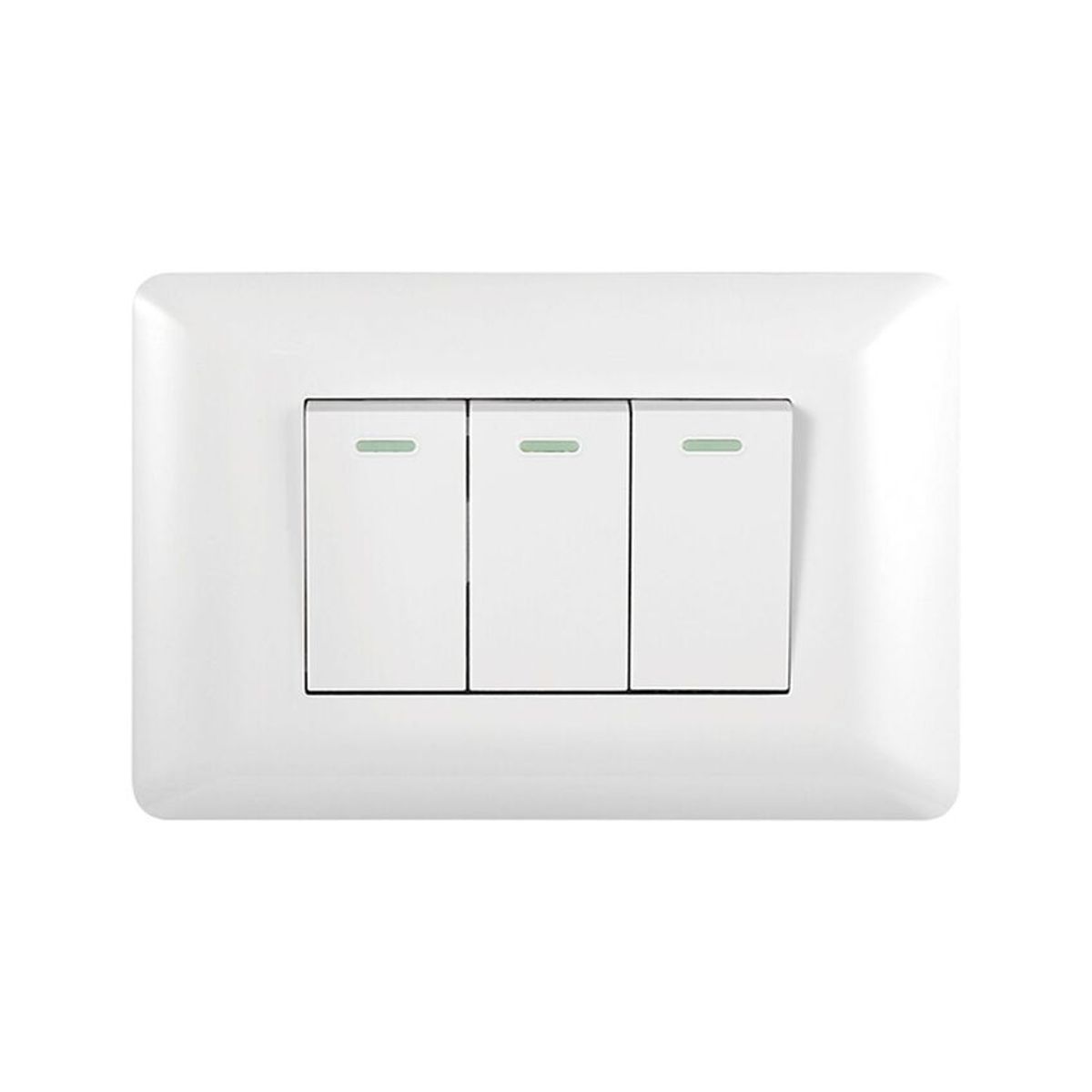 GENERICO - Interruptor Triple Onoff 10a Blanco Para El Hogar Y Oficina