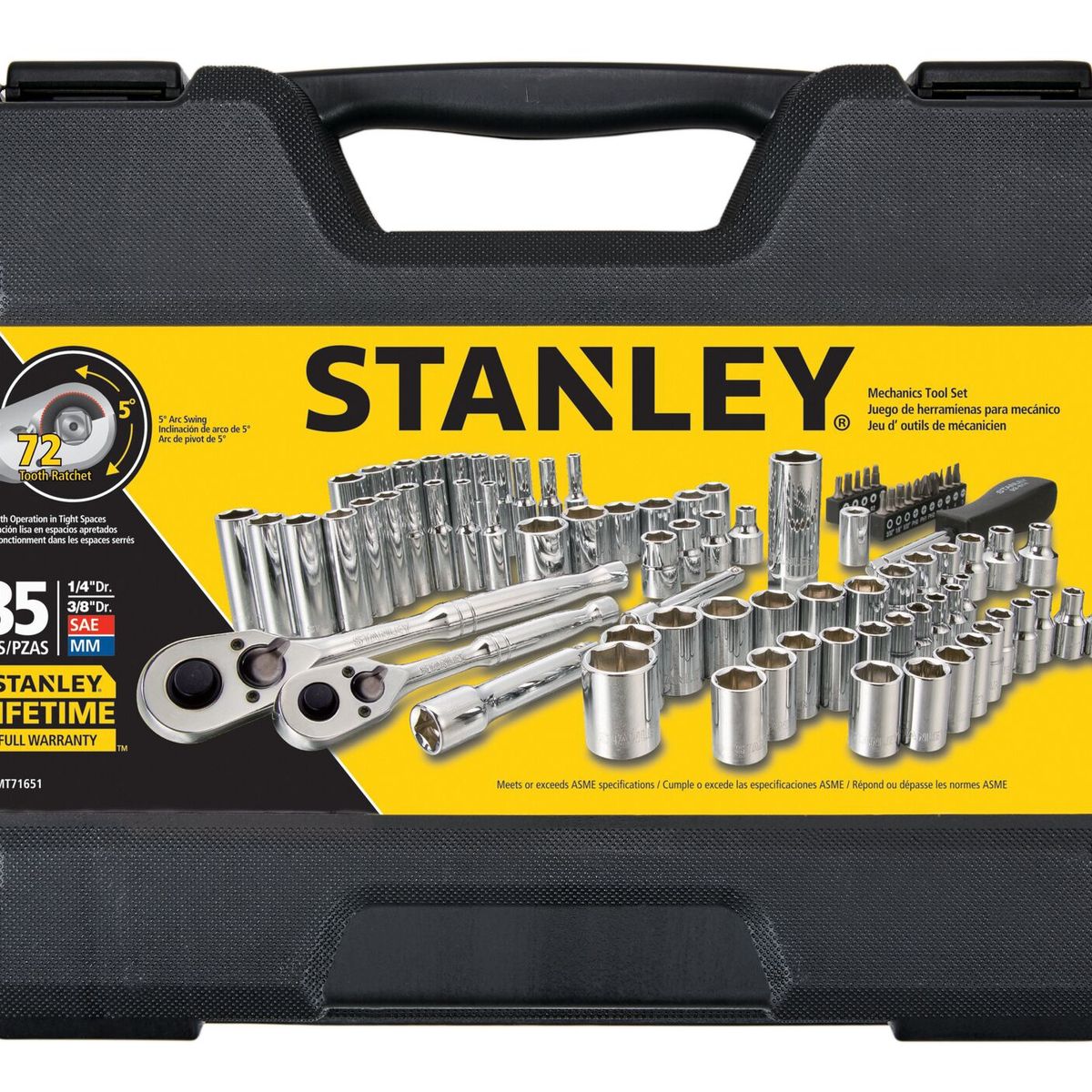STANLEY - Juego De Herramientas Mecánicas 85 Pzs