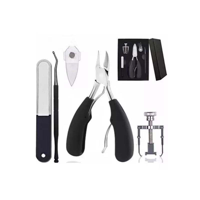 GENERICO - Kit Herramientas Uñas Encarnadas Set Pedicura Corta Uñas 5pz