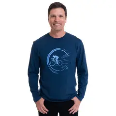 KOTTING - Polera Jersey Estampada Azul Marino