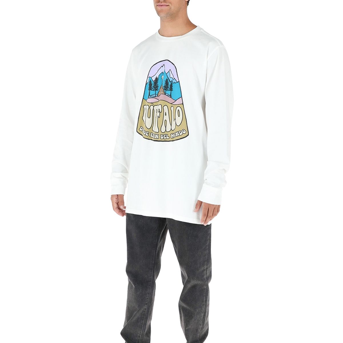 BUFFALO CHILE - Polera Refugio Blanco Hombre