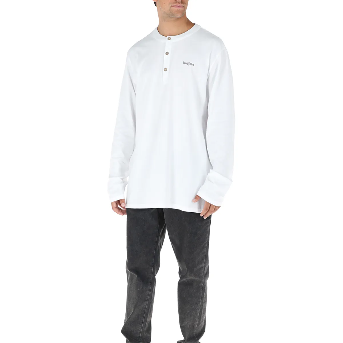 BUFFALO CHILE - Polera Manga Larga Picuda Hombre Buffalo