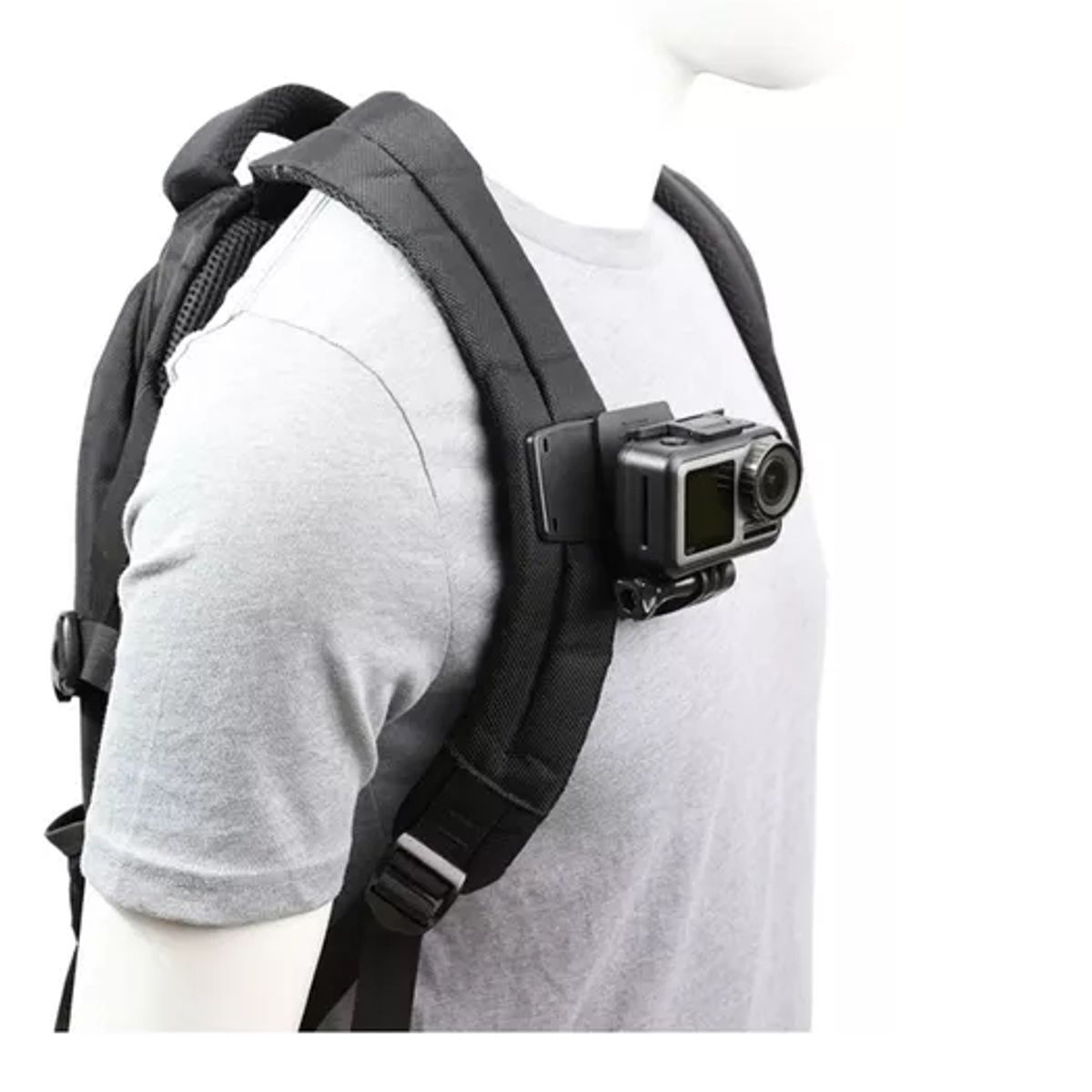 GENERICO - Soporte Montura Tipo Clip Compatible Gopro Hero Para Mochila