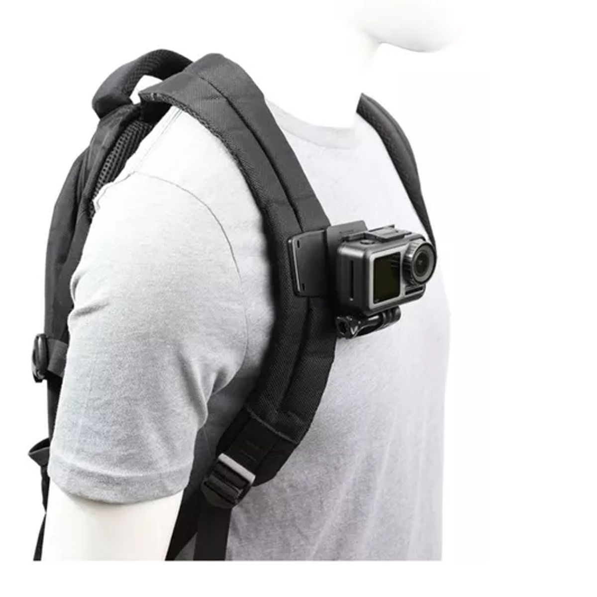 GENERICO - Soporte Montura Tipo Clip Compatible Gopro Hero Para Mochila