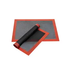 GENERICO - Set 2 Lamina Silicona Tapete Horno Microperforado 60x40cm