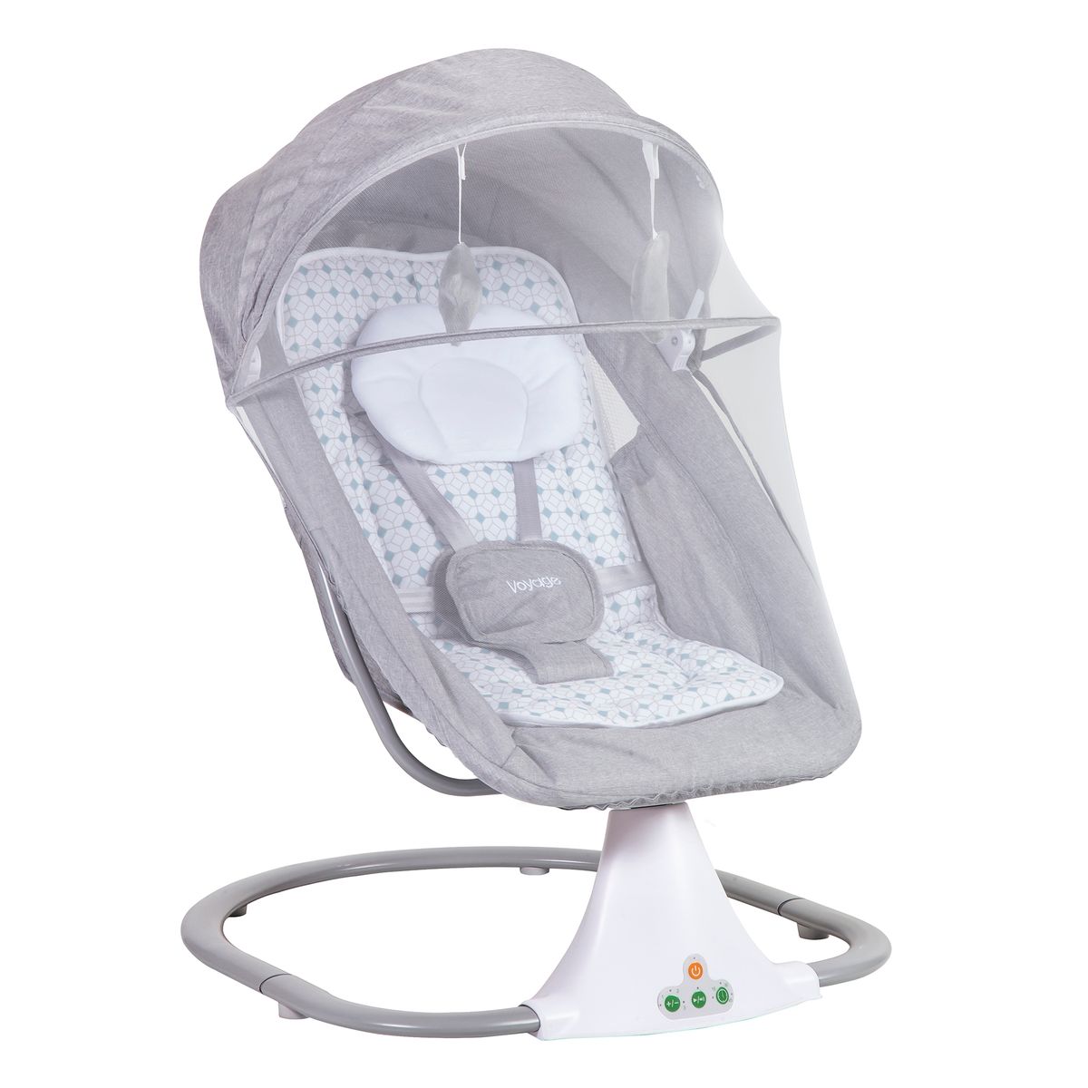 VOYAGE - Silla Nido Mecedora Nap Grey